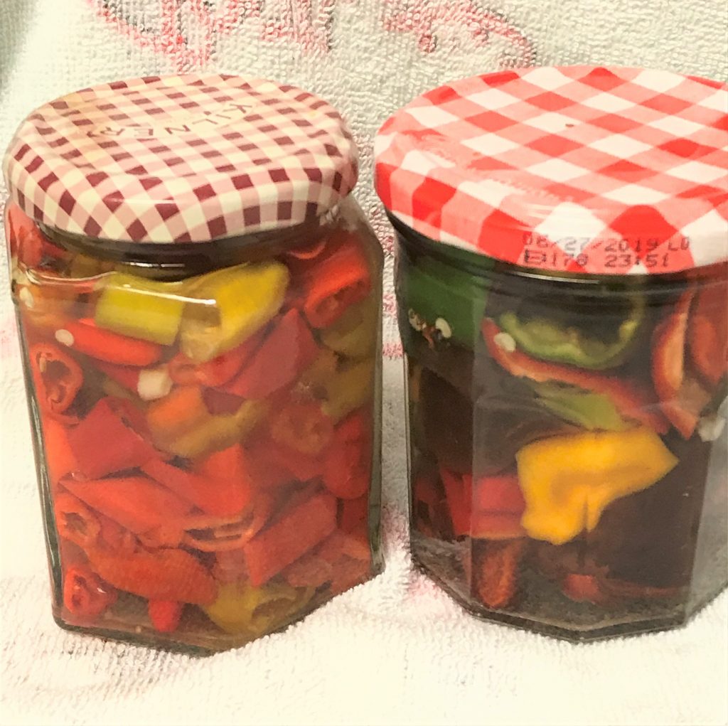 quick pickling sweet peppers