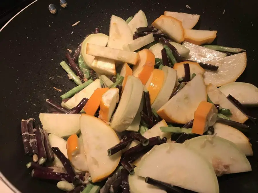 summer vegetables stir fry